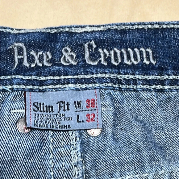 Axe & Crown jeans slim fit size 38X 32 - Picture 5 of 10
